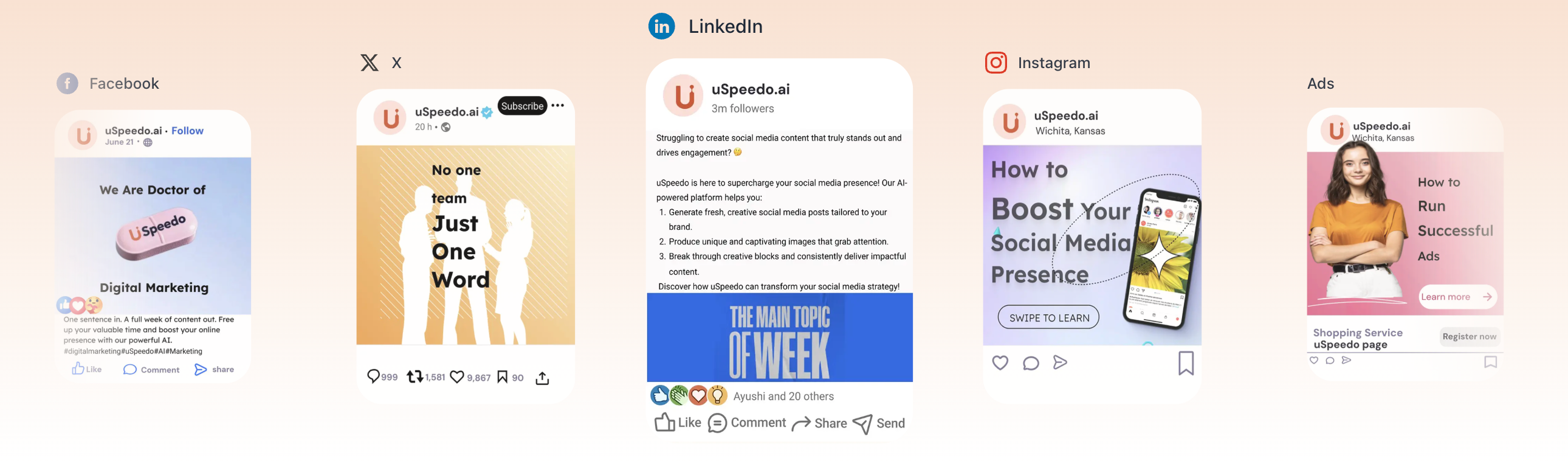 uSpeedo.ai - AI marketing assistant
